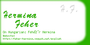 hermina feher business card